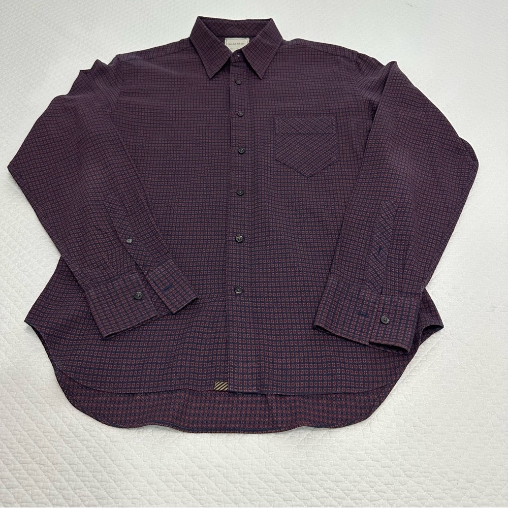 Billy Reid Men’s Patterned Flannel Shirt Sz M
